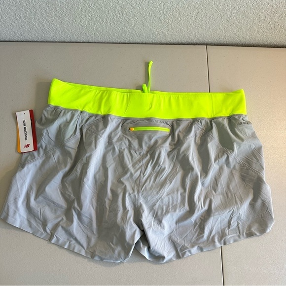 New Balance gray dry fit running shorts with panty Size XL Pocket In back - Picture 4 of 7